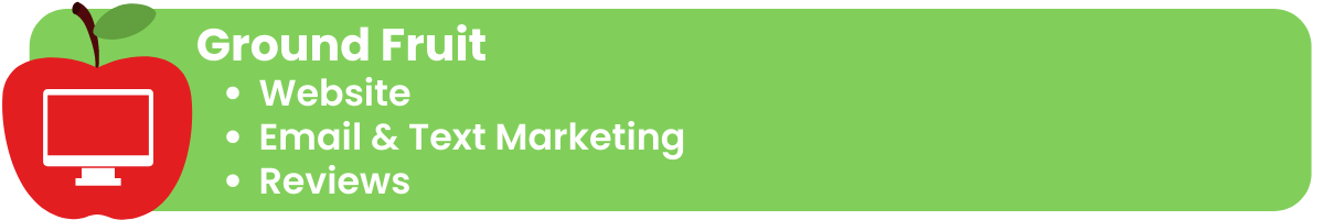 Dental Marketing Ground Fruit: Website, Email and Text Marketing, Online Reviews