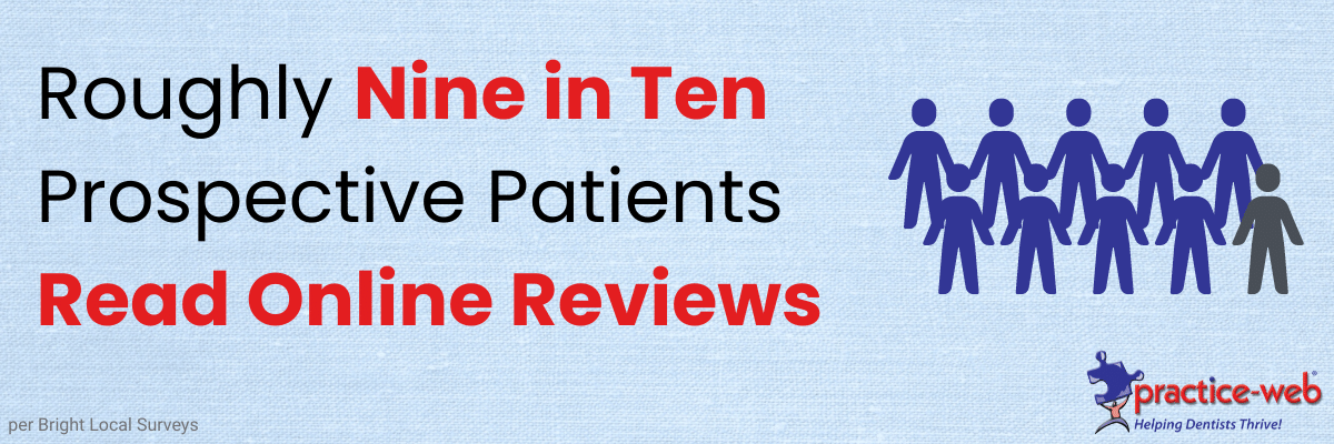 none in ten patients read online reviews