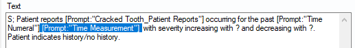 Time measurement prompt inserted into Auto Note